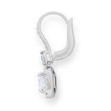 2.00ctw Princess Cut Diamond Halo Earrings 18ct White Gold