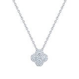0.50ctw Round Brilliant Cut Diamond Pendant 18ct White Gold