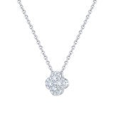 0.50ctw Round Brilliant Cut Diamond Pendant 18ct White Gold