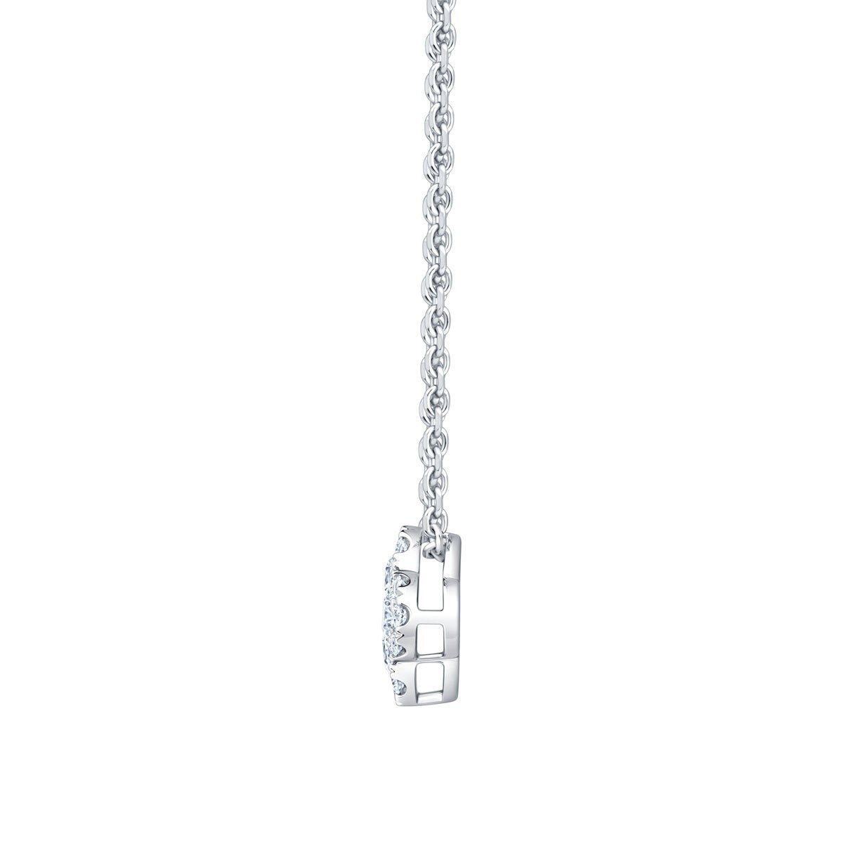 0.50ctw Round Brilliant Cut Diamond Pendant 18ct White Gold