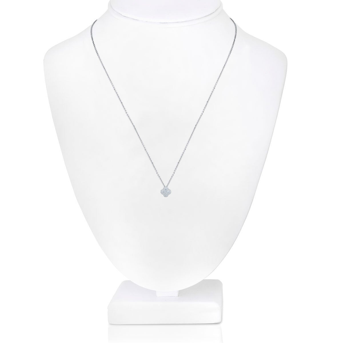 0.50ctw Round Brilliant Cut Diamond Pendant 18ct White Gold