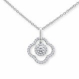 0.38ctw Round Brilliant Cut Diamond Pendant 18ct White Gold