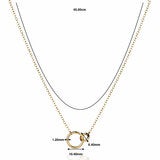 14ct Yellow Gold Circle Link Necklace