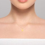 14ct Yellow Gold Disc Pendant