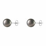 10-10.5mm Tahitian Pearl Earrings 14ct White Gold