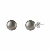 10-10.5mm Tahitian Pearl Earrings 14ct White Gold