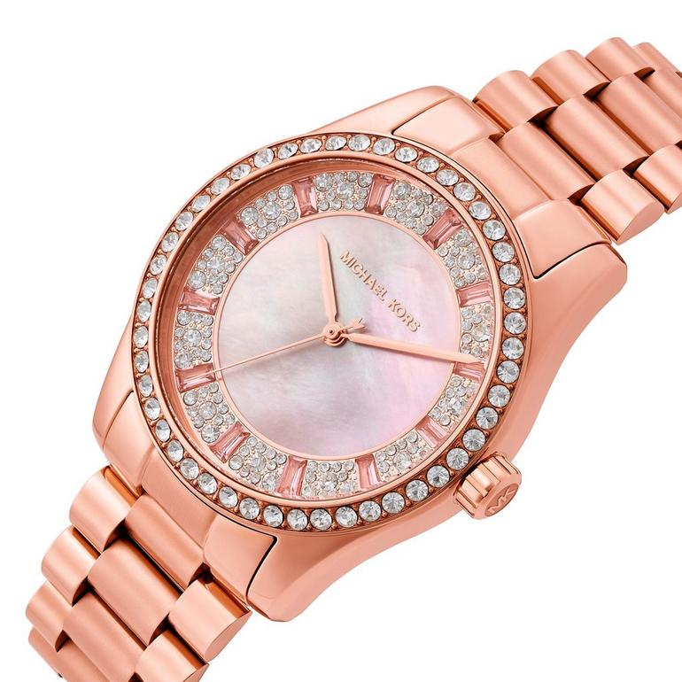 Michael Kors Lexington 38mm Rose Gold Tone Crystal Ladies Watch