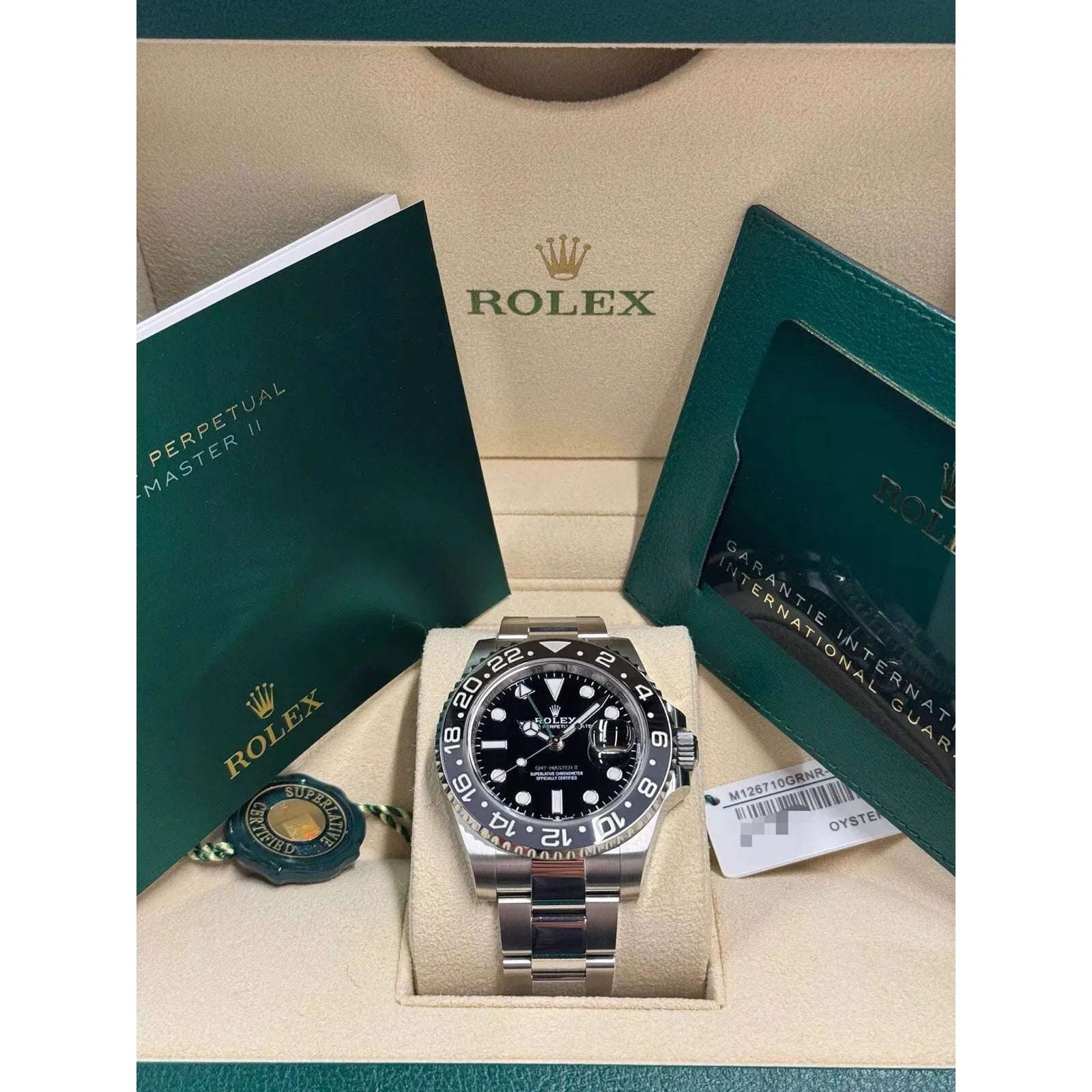 2024 Rolex GMT Master II Bruce Wayne Oyster 126710GRNR