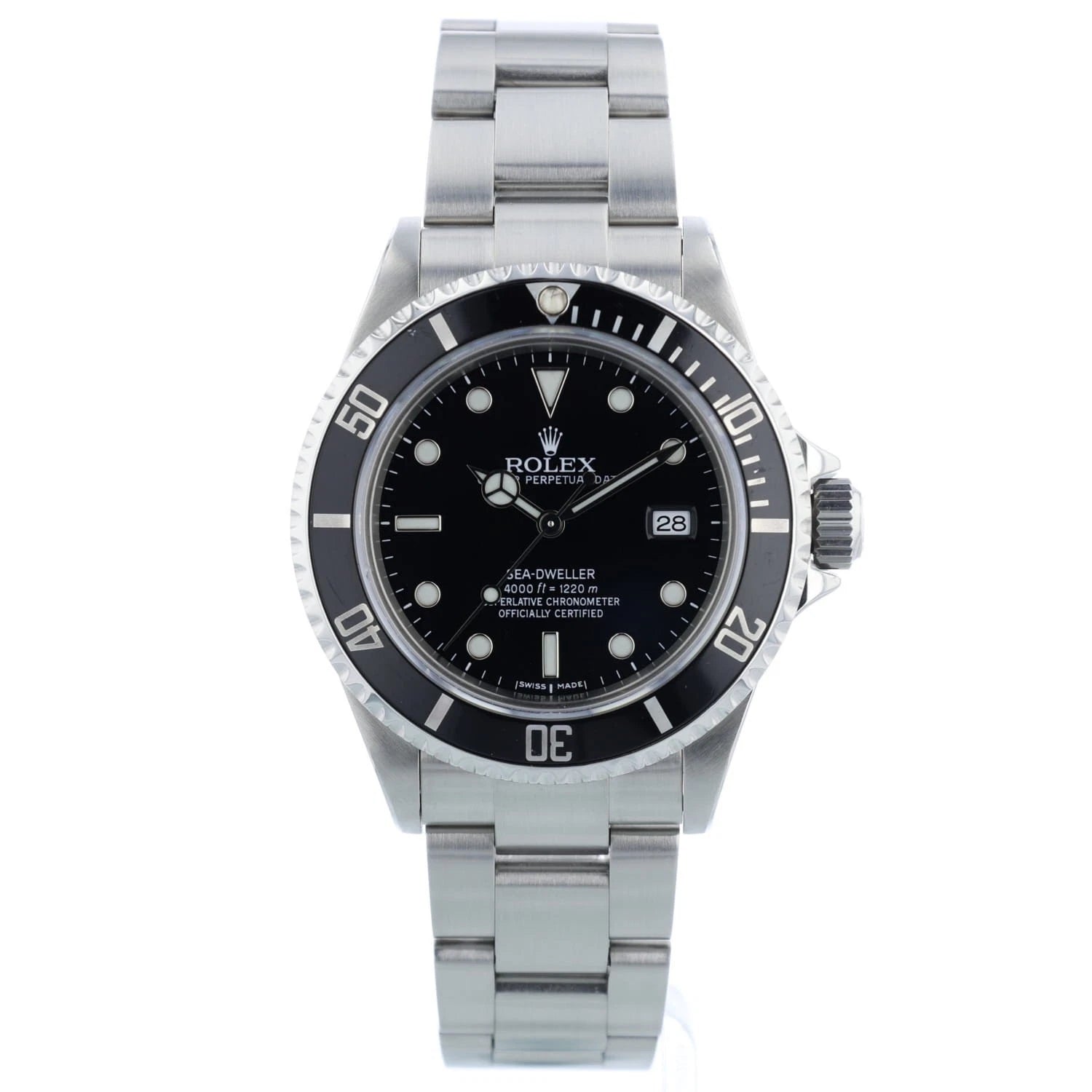 Rolex Sea Dweller 16600 40 mm Black Dial Stainless Steel 2008 Box & Papers