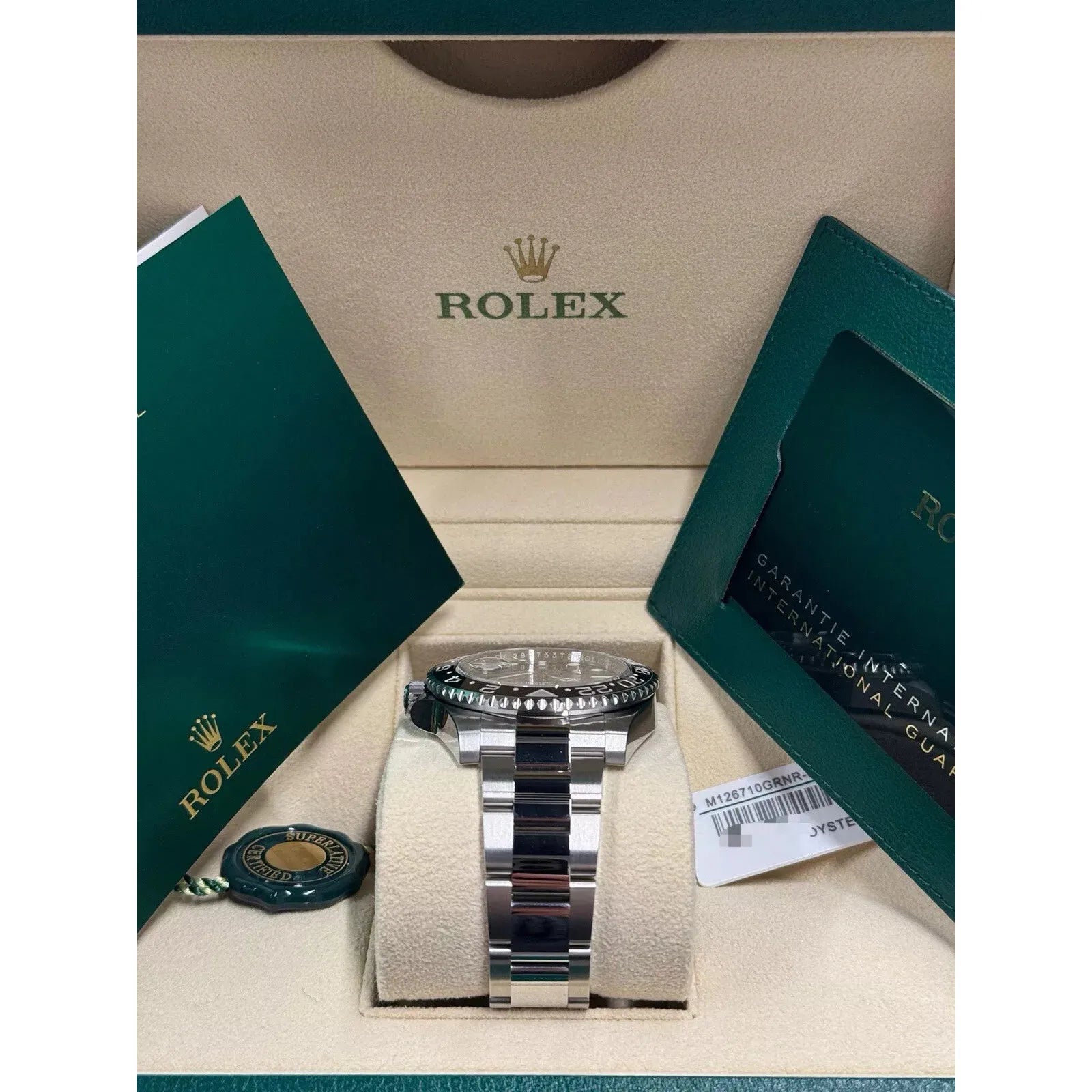 2024 Rolex GMT Master II Bruce Wayne Oyster 126710GRNR