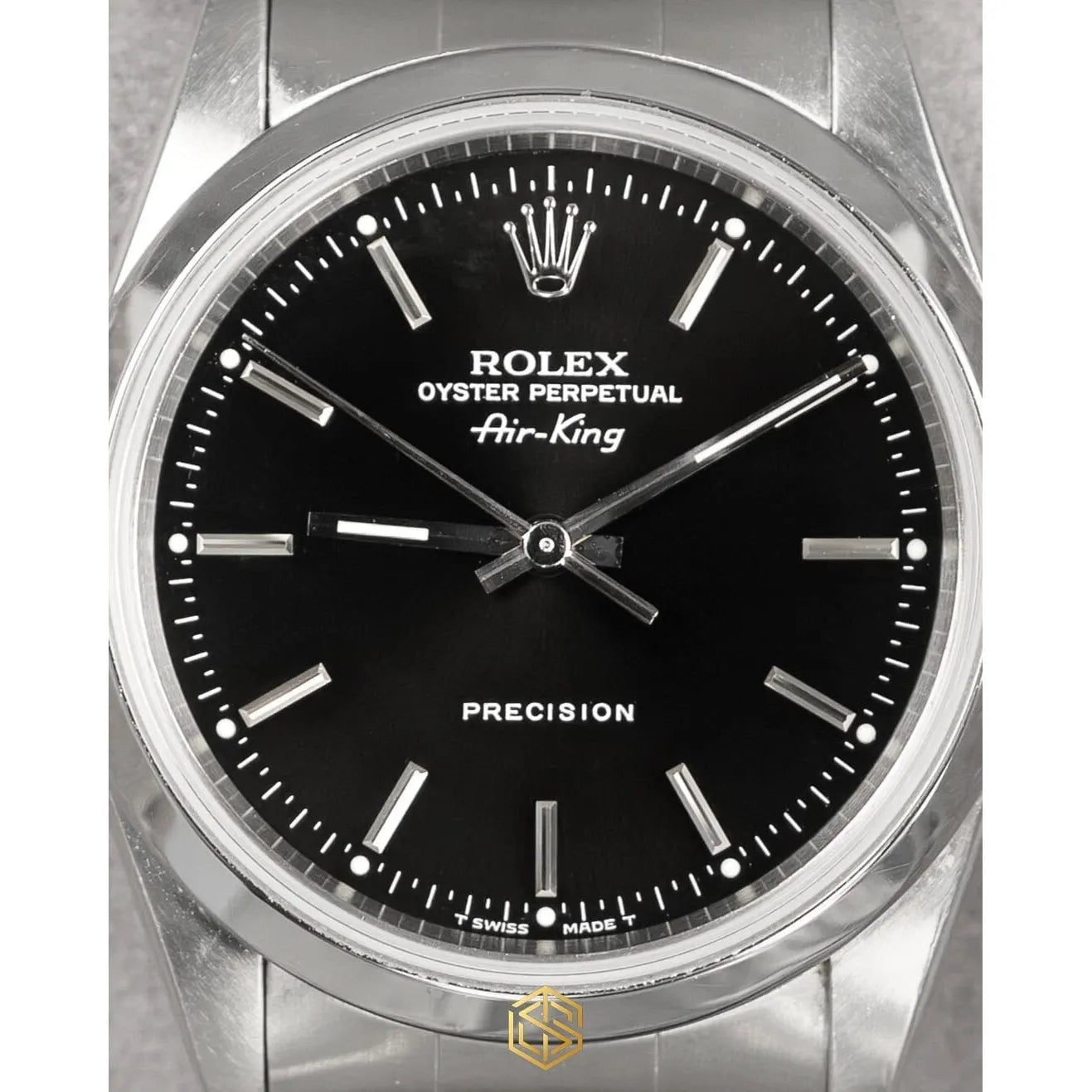 Rolex 14000 Air-King Precision Black Dial 34mm 1995 Full Set Watch
