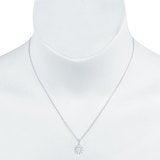 1.60ctw Round Brilliant Cut Diamond Pendant 14ct White Gold