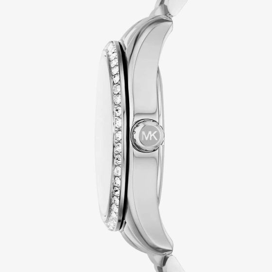 Michael Kors Lexington Silver Mother Of Pearl Watch