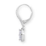 1.38ctw Princess Cut Diamond Halo Earrings 18ct White Gold
