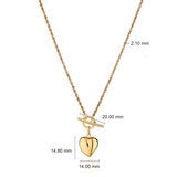 14ct Yellow Gold Heart Necklace