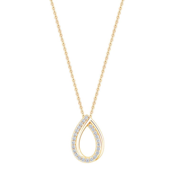 0.15ctw Round Brilliant Cut Diamond Pendant 14ct Yellow Gold
