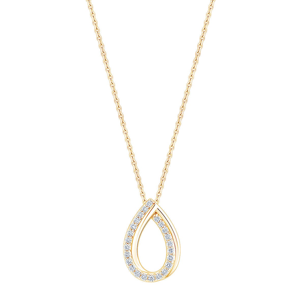0.15ctw Round Brilliant Cut Diamond Pendant 14ct Yellow Gold