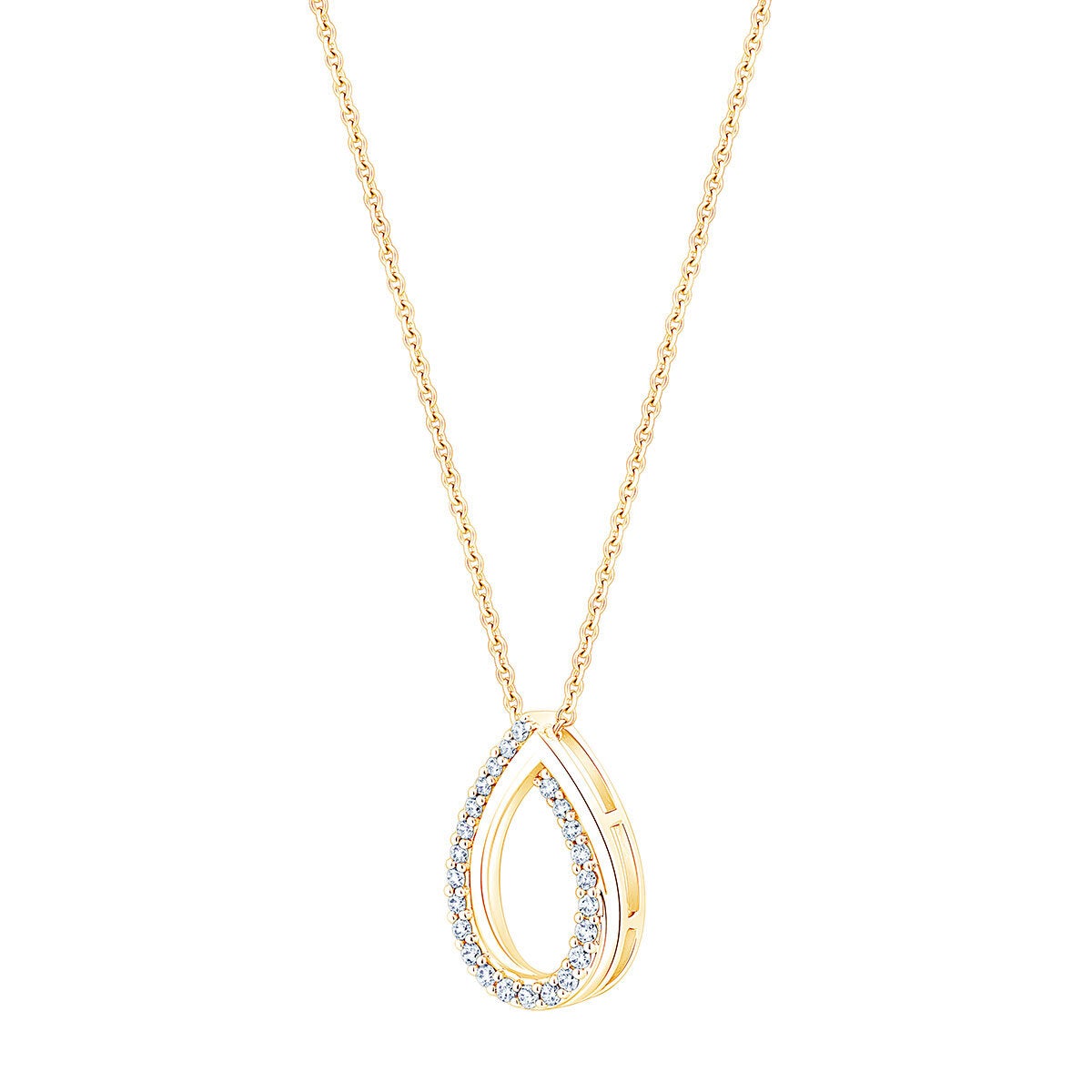 0.15ctw Round Brilliant Cut Diamond Pendant 14ct Yellow Gold