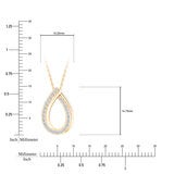 0.15ctw Round Brilliant Cut Diamond Pendant 14ct Yellow Gold