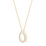 0.15ctw Round Brilliant Cut Diamond Pendant 14ct Yellow Gold