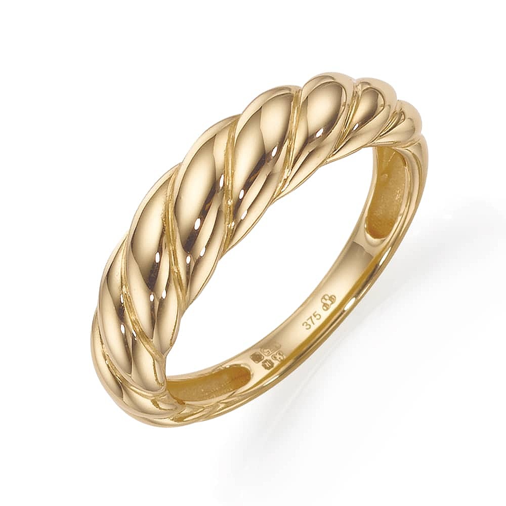 PIA Jewellery Ways of The Wave Gold Ring Size L