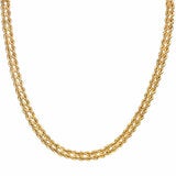 14ct Yellow Gold Double Rope Necklace