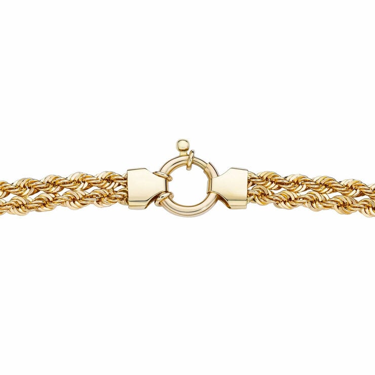 14ct Yellow Gold Double Rope Necklace