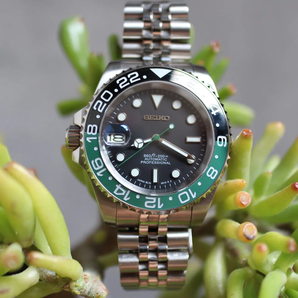 40mm Steel 'Sprite' - Custom Seiko NH35 Automatic Movement Watch