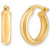 14ct Yellow Gold Classic Hinged Hoop Earrings