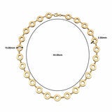 14ct Yellow Gold Love Circles Necklace