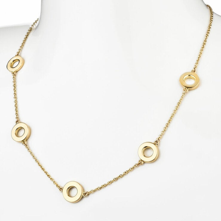 14ct Yellow Gold Love Circles Necklace