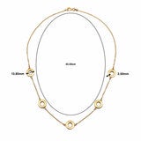 14ct Yellow Gold Love Circles Necklace