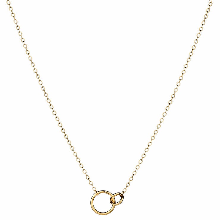 14ct Yellow Gold Circle Link Necklace