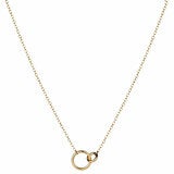14ct Yellow Gold Circle Link Necklace