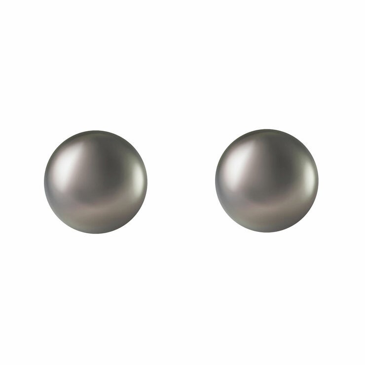 10-10.5mm Tahitian Pearl Earrings 14ct White Gold