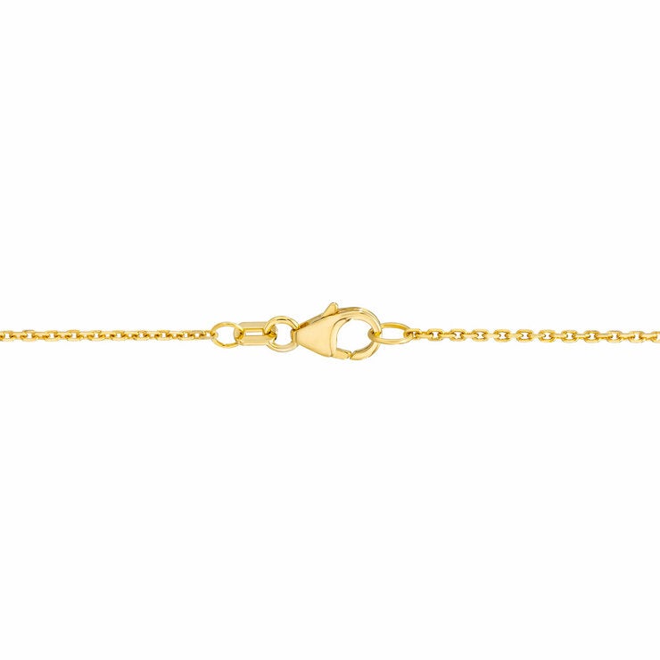 7-7.5mm Cultured Freshwater White Pearl Love Knot Pendant 14ct Yellow Gold
