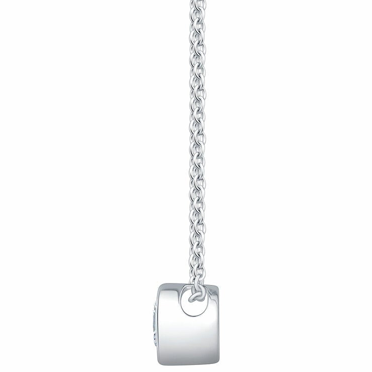 0.30ct Round Brilliant Cut Diamond Solitaire Pendant 14ct White Gold