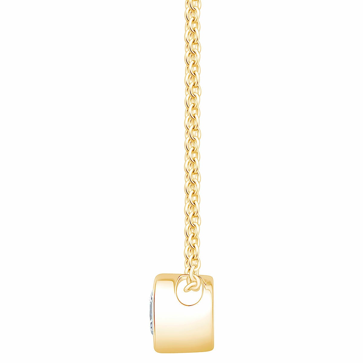 0.30ct Round Brilliant Cut Diamond Solitaire Pendant 14ct Yellow Gold