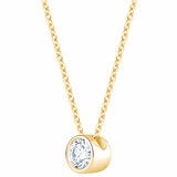 0.30ct Round Brilliant Cut Diamond Solitaire Pendant 14ct Yellow Gold