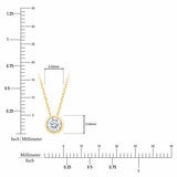 0.30ct Round Brilliant Cut Diamond Solitaire Pendant 14ct Yellow Gold