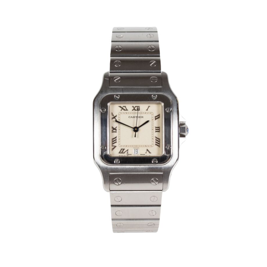 Cartier Santos 1564 Mid Size Full Set In Excellent Condition