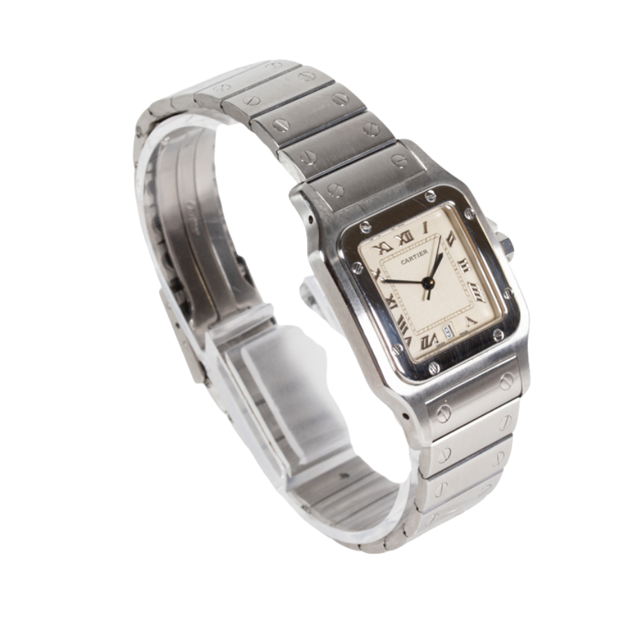 Cartier Santos 1564 Mid Size Full Set In Excellent Condition