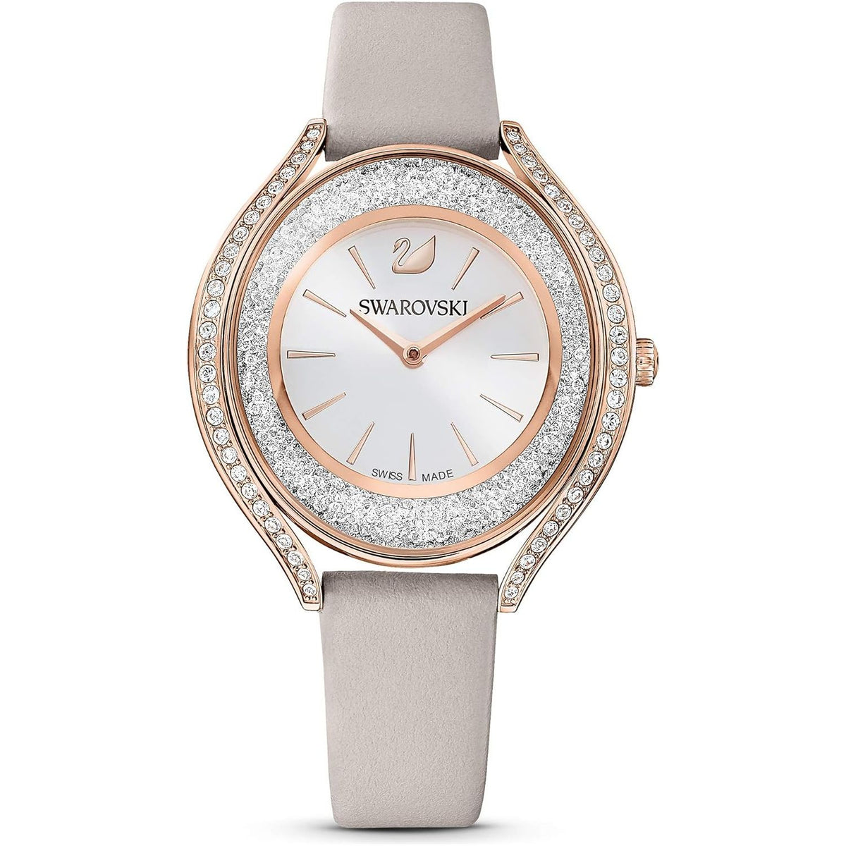 Swarovski Crystalline Aura Collection Leather Strap