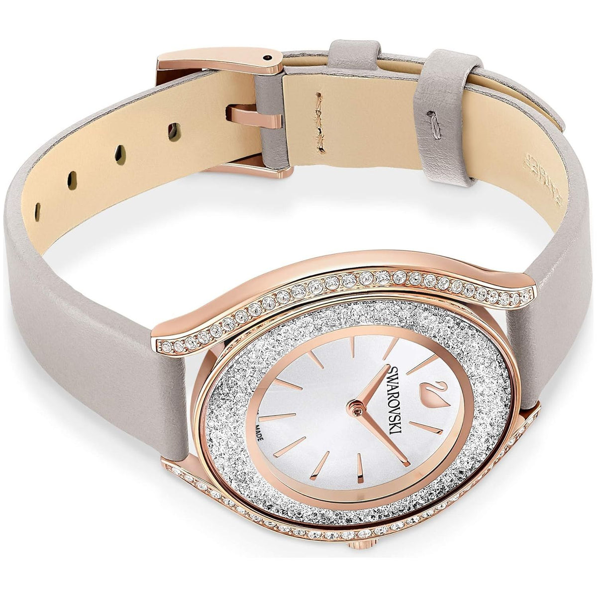 Swarovski Crystalline Aura Collection Leather Strap