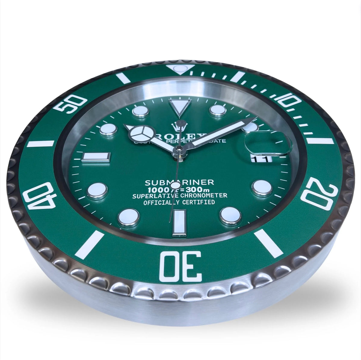 Rolex Wall Clock Inspired Submariner Hulk