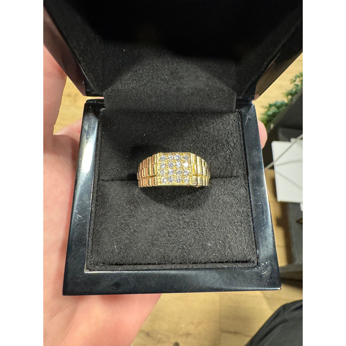 Rolex 9ct Diamond Signet Ring