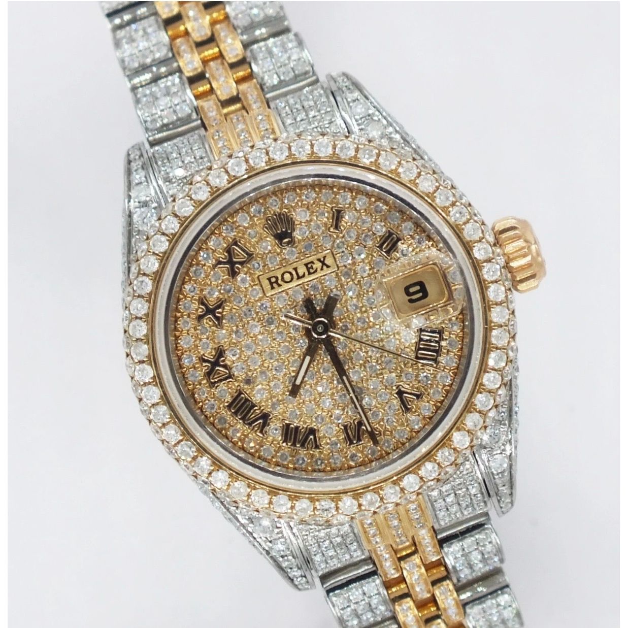 Ladies Rolex Datejust 26mm Bi Metal Full Bussdown