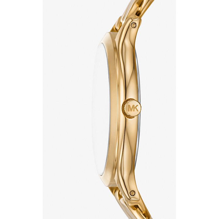 Michael Kors Slim Runway Gold-Tone Curb-Link Watch