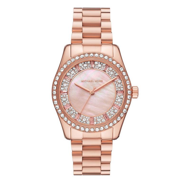 Michael Kors Lexington 38mm Rose Gold Tone Crystal Ladies Watch