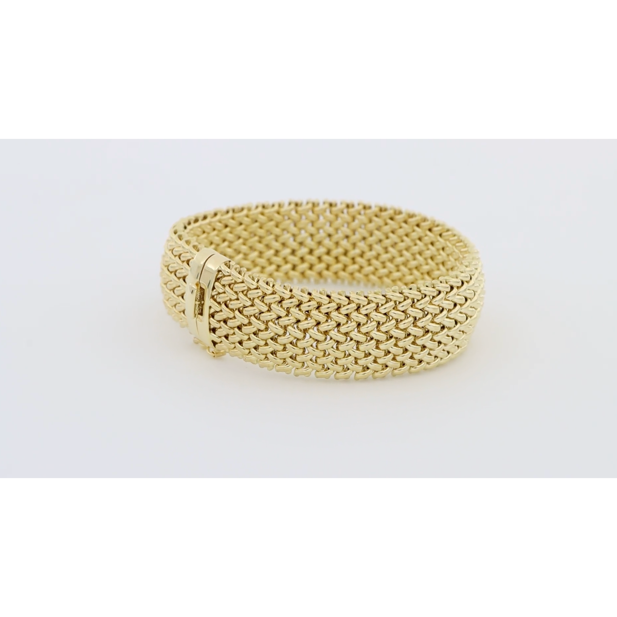 18ct Yellow Gold Mesh Bracelet